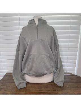 Ebb & Flow Athleisure Quarter Zip Pullover Sweatshirt Women's Large